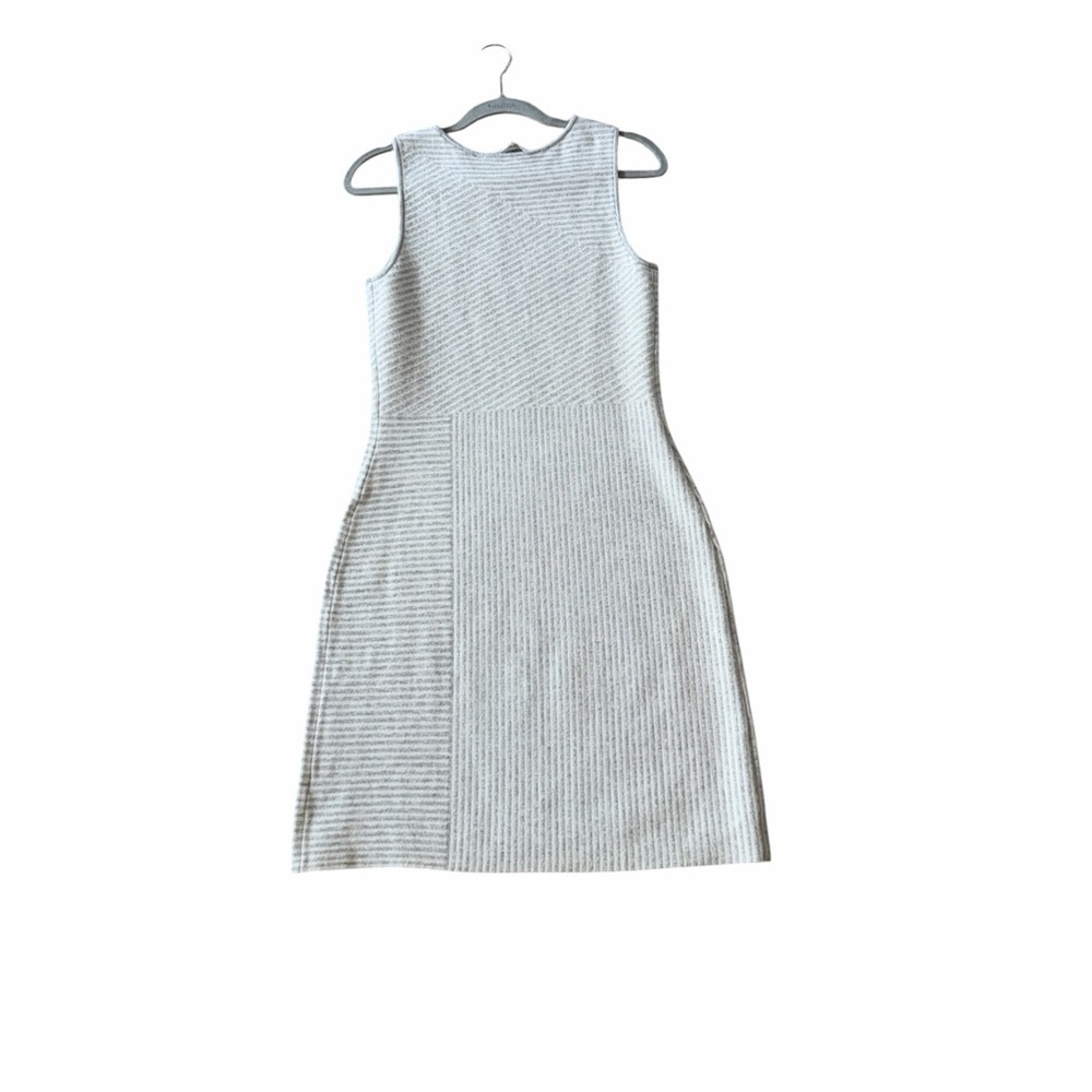 Athleta Cream Textured Knit Sleeveless Mini Dress Size S - Picture 3 of 9
